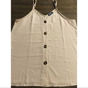 Women’s Jonivey Button Down V-neck Cami Tank Top